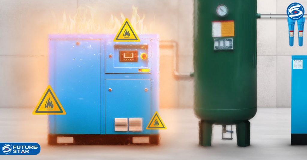 Preventing compressor fires